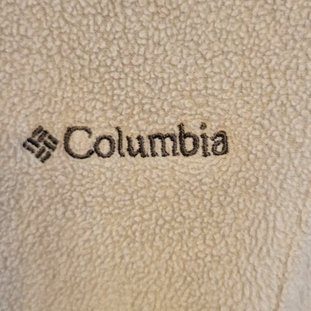 Columbia Light Gray Zip Up Fleece, Ladies Size Medium - Picture 2 of 5